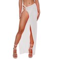 thumbnail image 2 of Seyurigaoka Women Swimsuit Cover up Long Sarong Mesh Beach Skirt Bikini Cover Ring Connected See Through Cover Ups Bathing Suit Mini Dress, 2 of 8