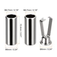 thumbnail image 2 of Shoelace Tips, 8Pack - Alloy Shoe Lace Ends Tips, Cylindrical Tip Replacement for Shoestring (Silver White), 2 of 6