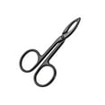 thumbnail image 2 of Tijeras profesionales jinwen Pinzas para cejas depilación precisa negro, 2 of 8