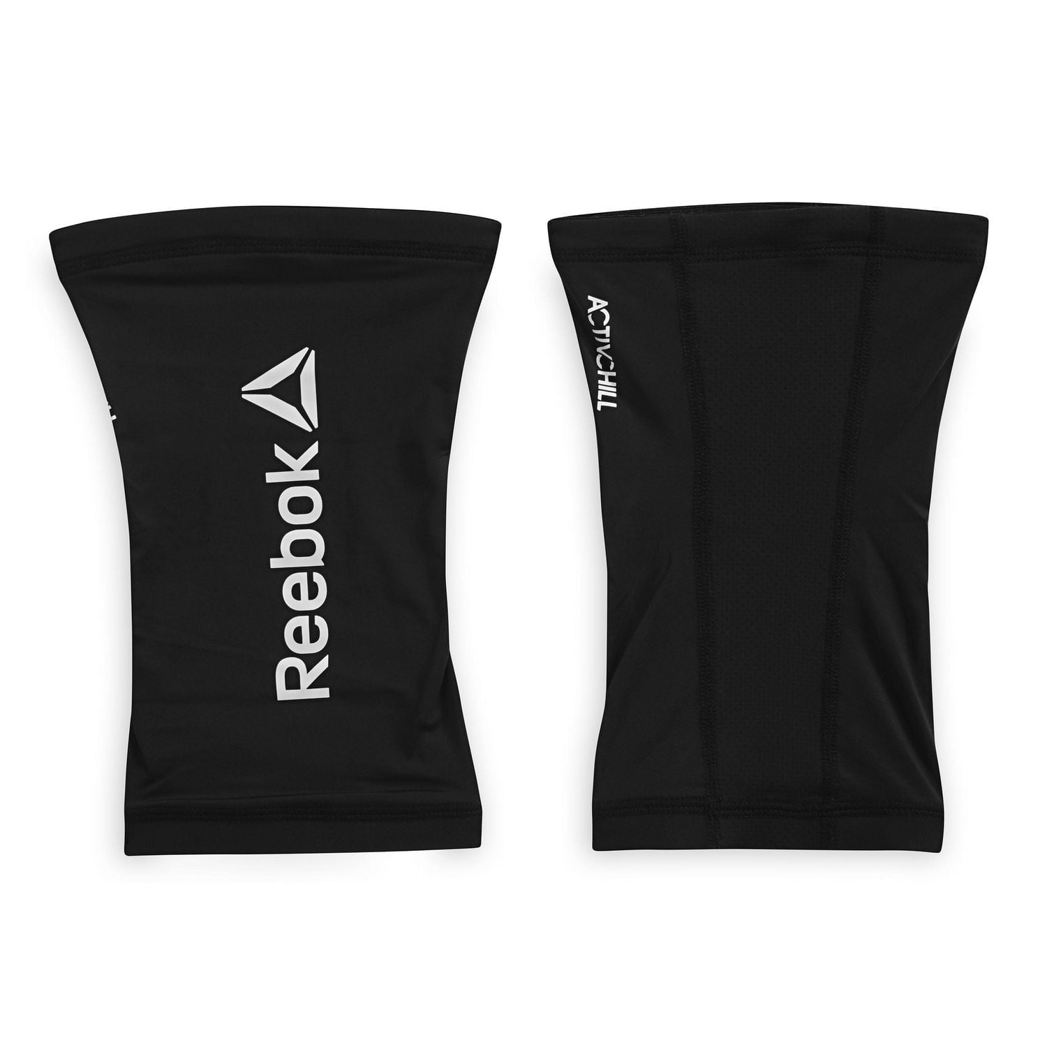 Reebok Delta ACTIVCHILL Compression Knee Sleeve, Black, S/M, Set of 2, ACTIVCHILL Tech keeps you cool and dry