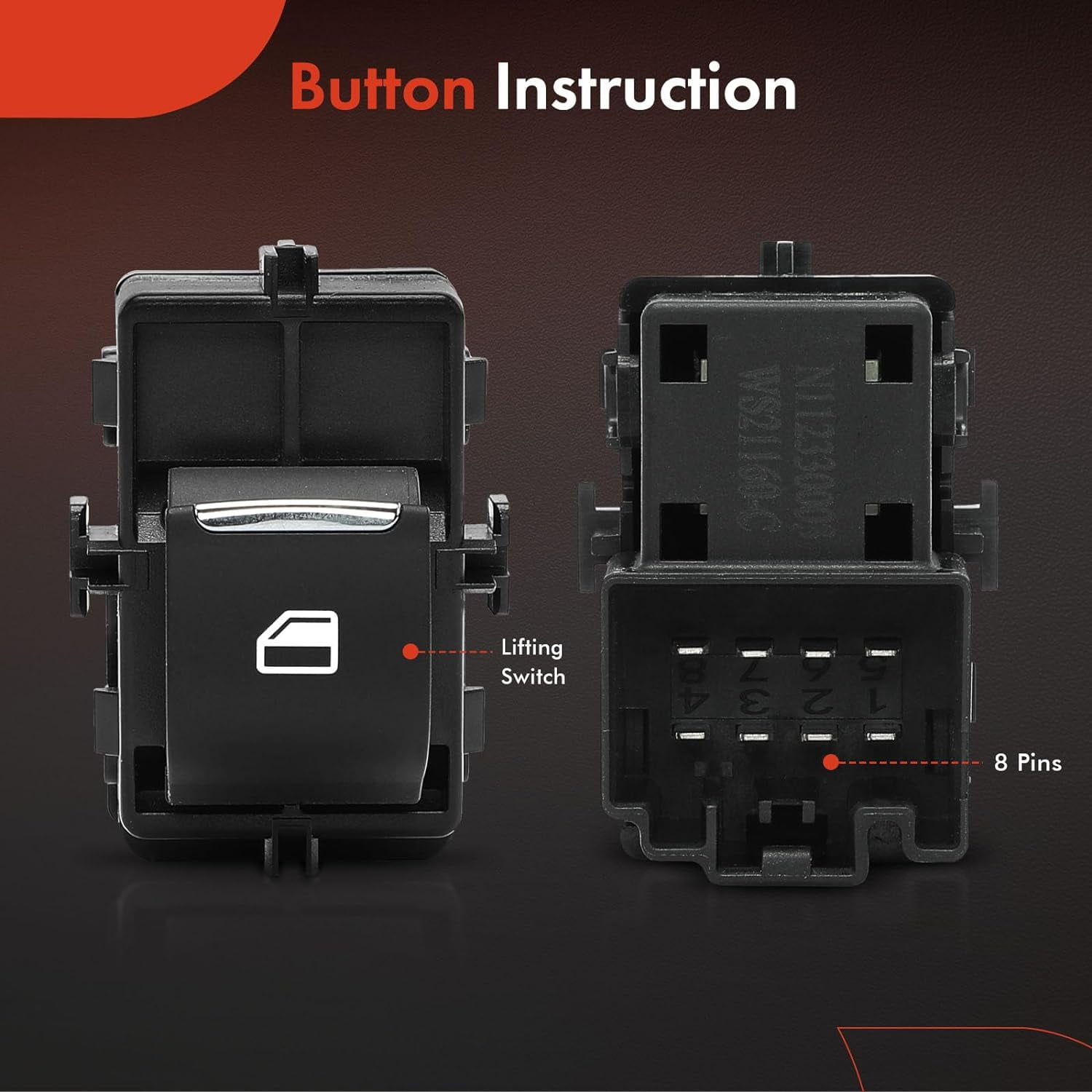 AUTOKAY Interruttore alzacristallo elettrico per Ford F150 F250