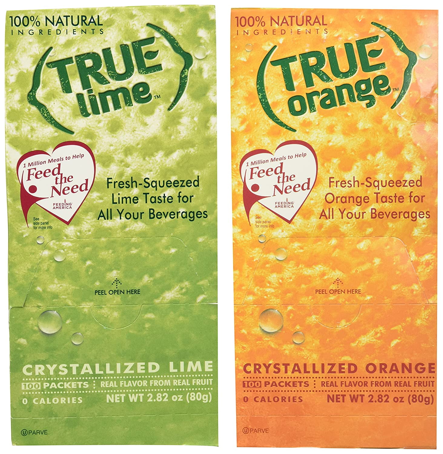 True Lime and True Orange Bulk Dispenser Packets 100ct (2pk Variety