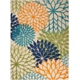 thumbnail image 5 of Home Aloha Indoor/Outdoor Multicolor 7' x 10' Area Rug, Easy Cleaning, Non Shedding, Bed Room, Living Room, Dining Room, Deck, Backyard, Patio (7x10), 5 of 13