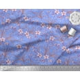 thumbnail image 2 of Soimoi Rayon Fabric Leaves & Azalea Floral Print Fabric by Yard 56 Inch Wide, 2 of 3