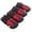 Red, variant on Rupoun Waterproof Reflective Dog Shoes for Large Dogs, Anti-Slip Paw Protectors for Hot Pavement, Winter Snow & Rain, Breathable Booties for Labradors & Huskies, Black, Size XL (6.7 in / 17 cm)