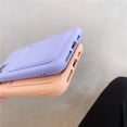 thumbnail image 6 of Wallet Phone Case Compatible with iPhone 12 Mini, Card Slot Design, Simple Color Purse Protective Business Case Hard Back Covers (Pink, iPhone 12 Mini), 6 of 14