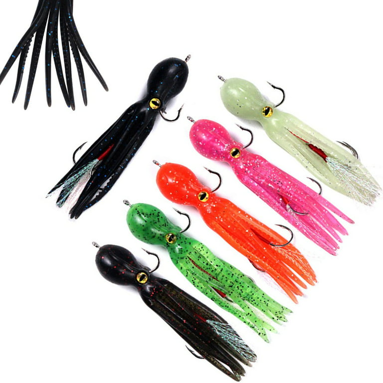 22cm 100g Artificial Soft Bait Skirt Tail Jig Fishing Tuna Lures Saltwater  Pesca