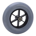 thumbnail image 1 of Rueda para silla de ruedas, silla de ruedas eléctrica gris de 194 mm Rueda para silla de ruedas eléctrica Rueda para silla de ruedas de PU Valor inmejorable NikouMX herramienta, 1 of 8