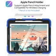 thumbnail image 5 of DuraSafe Cases iPad PRO 12.9 3 / 4 / 5 / 6 [ iPad Pro 12.9 6th 2022 5th 2021 4th 2020 3rd 2018 ] A2436 A2764 A2437 A2378 A2461 A2379 A1876 A2014 A1895 A2229 A2069 A2232 Kick Stand Rugged Case - Blue, 5 of 7