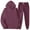 A10829-Dark Purple, variant on LISTHA Men's Tracksuits Casual Sweatsuits 2 Piece Tracksuit Autumn Jogger Outfits Long Sleeve Hoodie and Sweatpant Set Army Green 2XL
