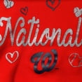 thumbnail image 3 of Girls Newborn & Infant Red Washington Nationals 3-Piece Home Plate Bodysuit Bib & Booties Set, 3 of 3