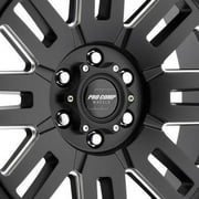 Pro Comp 61 Series Cognos, 20x9 Wheel with 8x6.5 Bolt Pattern - Satin Black Milled - 5161-298250