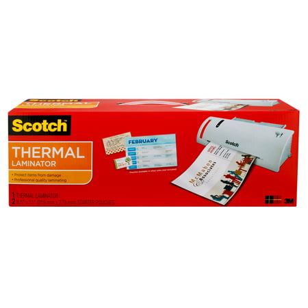 Thermal Laminator plus 2 Letter Size Pouches (Best Home Laminating Machine)