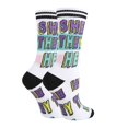 thumbnail image 2 of OoohYeah Women’s Funny Crew Socks Novelty Cute Cotton Socks, Them They, 2 of 3