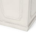 thumbnail image 5 of Greg Outdoor Medium Cast Stone Tapered Planter, Antique White, 5 of 7