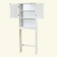 thumbnail image 3 of Luxen Home Shutter-Door Bathroom Over The Toilet Cabinet in White, 3 of 9