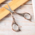 thumbnail image 2 of Sewing Scissors, Cross-Stitch Craft Scissor Sewing Shears, Stainless Steel Well-made Scissor European Retro Style For Embroidery, Needlework Sewing,Cross-stitch CopperB01-003-00123, 2 of 8