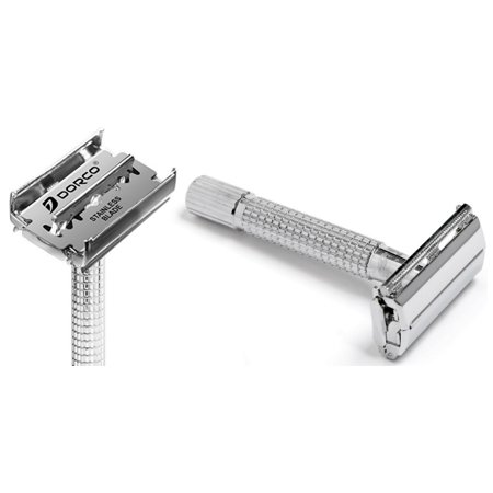 Men's Butterfly Style Double Edge Safety Razor with Extra Blades