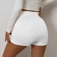 thumbnail image 4 of Uaswgudfs Women's Knit Mini Skorts - Mid-Rise Stretch Bodycon Skirt with Front Slit & Built-in Shorts, 4 of 5