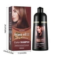 Natural 3 In One Hair Color & Care Shampoo Oil Brown Quick Dyeing Fade
