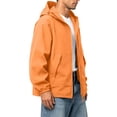 thumbnail image 6 of DYTTDG Men's Lightweight Sun Protection Hooded Jacket, Full Zip Breathable Solid Color Windbreaker with Pockets for Hiking & Outdoor Sports, 6 of 7