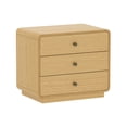 thumbnail image 6 of Liora Contemporary 28" Nightstand in Natural (3-Drawer), 6 of 9