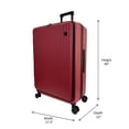 thumbnail image 2 of iFLY Hardside Quantum 28" Large Checked Top Opening Luggage, Burgundy, 2 of 8