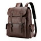 thumbnail image 5 of Bolsa de almacenamiento en liquidación, mochila de cuero para portátil para hombre, mochila para trabajo, negocios, viajes, oficina, universidad, mochila informal para portátil de 15,6 pulgadas,, 5 of 6