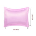 thumbnail image 2 of PiccoCasa 2 Pack Satin Pillow Shams with Envelope Closure, Pink Queen(20"x30"), 2 of 6