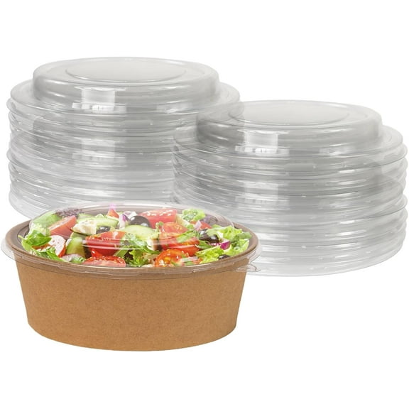 Klex 16, 24, 30 Oz Round PET Take-Out Lid, 300 Count