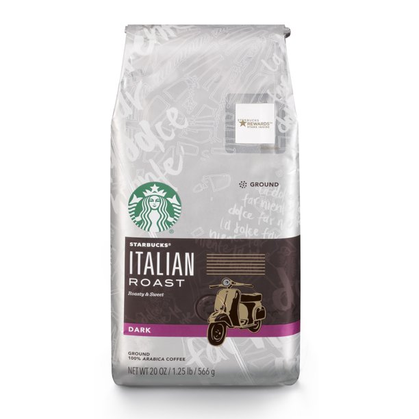 Starbucks Dark Roast Ground Coffee — Italian Roast — 100 Arabica — 1