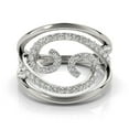 thumbnail image 2 of Swirl Design Diamond Ring in 14k White Gold (1/2 cttw) Size 5.5, 2 of 4