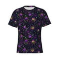 thumbnail image 3 of Naloa Multi-colored Spiders Men's T-Shirt Sport T-shirt Men's Basic Tee Casual Men's Shirt, Round Neck, Short Sleeves - Small, 3 of 5