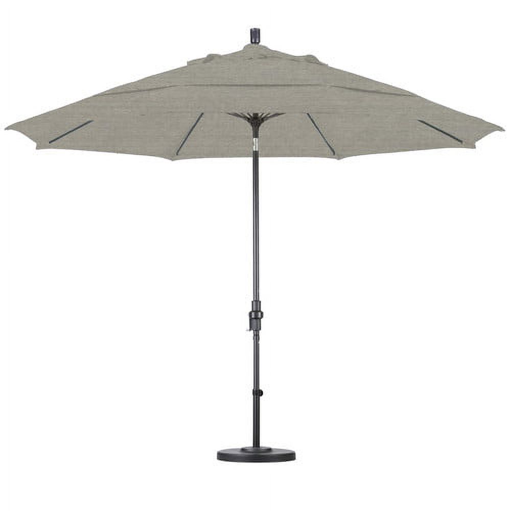California Umbrella GSCUF118705-5484-DWV 11 ft. Fiberglass Market Umbrella Collar Tilt DV Matted Black-Sunbrella-Brass - image 5 of 7
