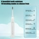 thumbnail image 5 of Cepillo de dientes eléctrico con 4 cabezales y 6 modos de limpieza | Resistencia al agua IPX7 | Temporizador de 2 minutos | Recargable por USB para adultos y viajes, 5 of 6