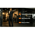 thumbnail image 6 of lcziwo Mens Gray Sweatpants with Pockets Drawstring Waist Baggy Joggers Athletic Pants Fleece Open Bottom Straight Leg Sweat Pant Gray,M, 6 of 9