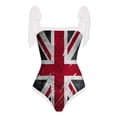 thumbnail image 3 of Aayomet Maillot de Bain Femme Contrôle du Ventre Résistant au Chlore Col Rond une Pièce Sans Manches, Blanc TTG, 3 of 4