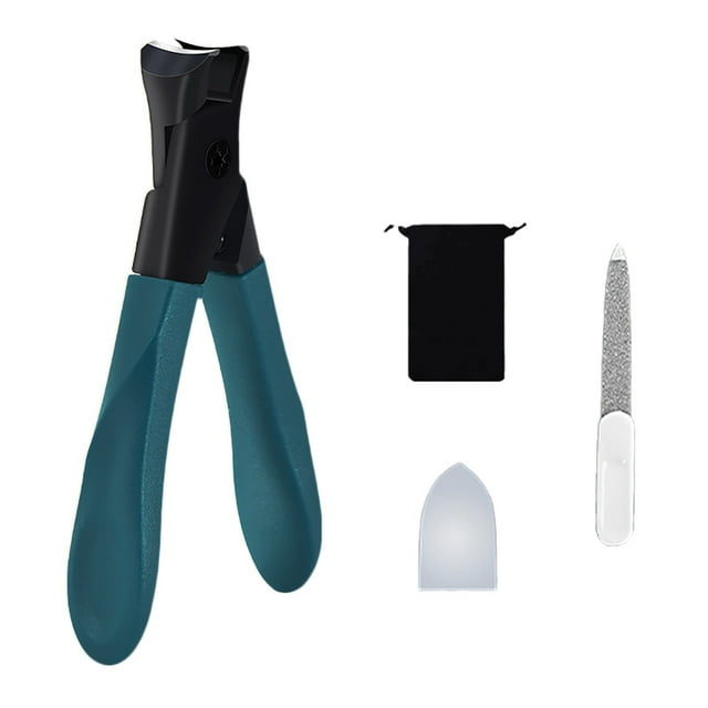 Hearth & Gear Round Large Opening Nail Clipper Set Ergonomic Design Precision Cutting Complete Manicure Kit Ideal For All Nail Types Nail for Dogs with Nails Toenail Mini Travel Items Flat Nail Toes
