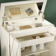thumbnail image 4 of SEI Furniture Marradi Engineered Wood and Iron Bar Cabinet in White, 4 of 6