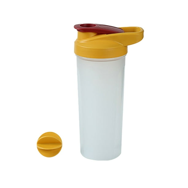 Vaso de agua deportivo portátil para fitness, 800 ml, para batido de proteína en polvo con báscula para mezclar.