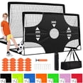 thumbnail image 1 of Portería de fútbol Fololicx de 6 x 4 pies para niños con balón de fútbol y conos, 1 of 7