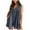 Dark Gray, variant on Lenpel Women's Jean Jumpsuits Summer Casual Sleeveless V Neck Tie Front Pleated Short Rompers Loose Overall Shorts with Pockets