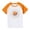 Orange, variant on Nilvkv Girls Summer Tops, Shirts for Girls, Daisy Print Raglan Short Sleeve Tee Casual Spring Summer Pink 7-8 Years