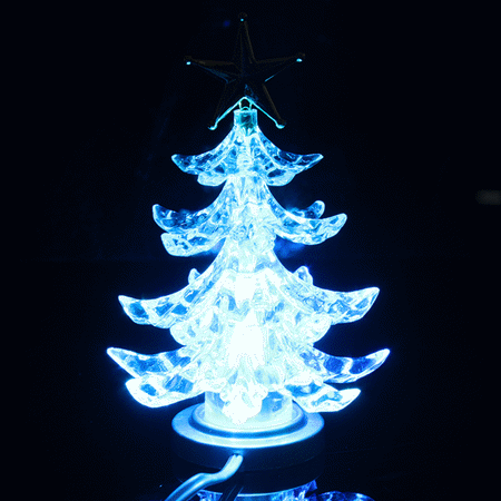 USB Powered 7 Color Changing RGB LED Christmas Tree Table Desk USB Powered 7 Color Changing RGB LED Christmas Tree Table Desk Decoration Light Lamp Night Light - USB Powered 7 Color Changing RGB LED Christmas Tree Table Desk