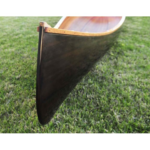 Wooden Canoe Dark Stained Finish 18 ft
