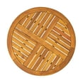 thumbnail image 4 of GDF Studio Andria Outdoor Acacia Wood Bistro Table, Teak, 4 of 6