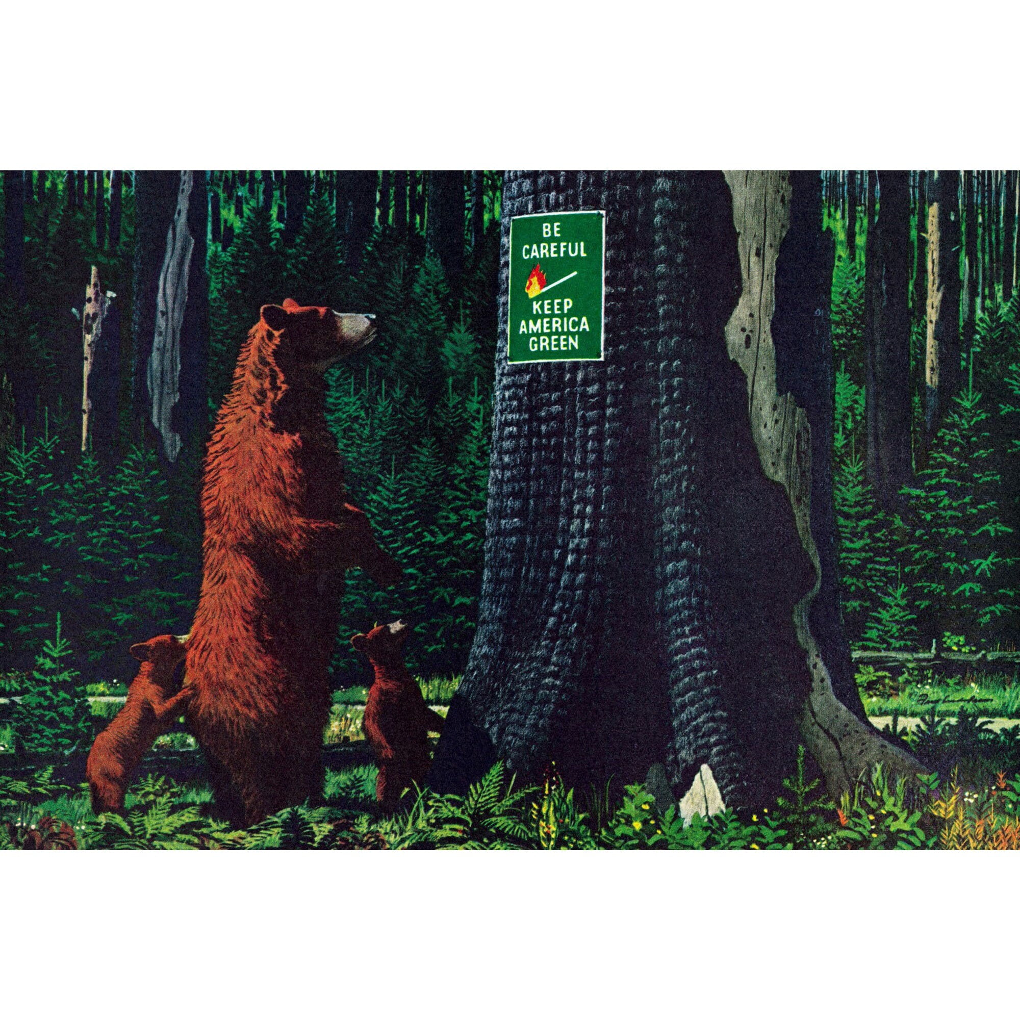 Marmont Hill "Keep America Green" Painting Print on Wrapped Canvas