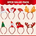 thumbnail image 2 of Joyfy 8 PCS Christmas Headbands 3D Head Hat Headbands for Kids Women Men, Christmas Party Christmas Costume Accessories Christmas Party Gifts Photo Booth Party Favors, 2 of 10