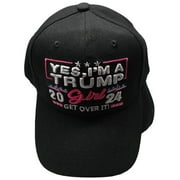 ANT ENTERPRISES I'm A Trump Girl 2024 Black Adjustable Embroidered Cap Hat