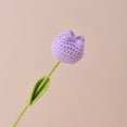 thumbnail image 1 of Tulipán artificial de crochet terminado a mano Flor de loto holandesa, 1 of 6